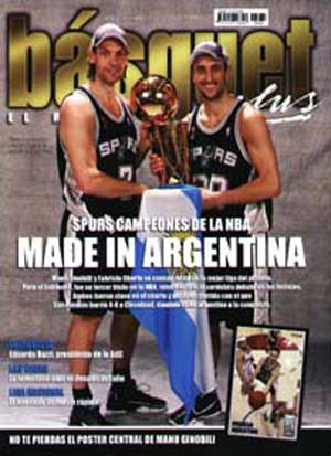 Revista basquet plus, tapa